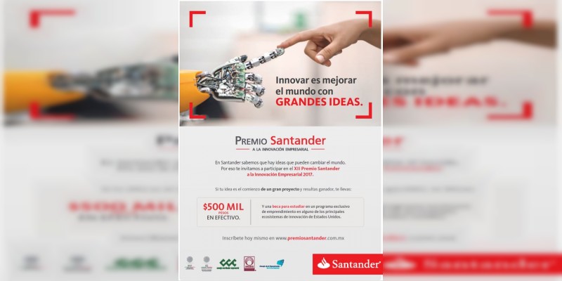 Sigue abierta la Convocatoria Premio Santander a la Innovación empresarial 