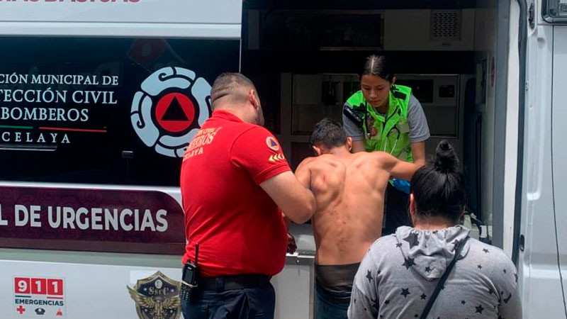 Hombre resulta lesionado tras ataque con arma punzocortante en Celaya, Guanajuato