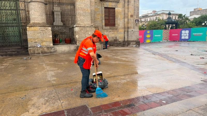 Recolectan 289 toneladas de basura durante actividades del Fan Festival en Guadalajara 