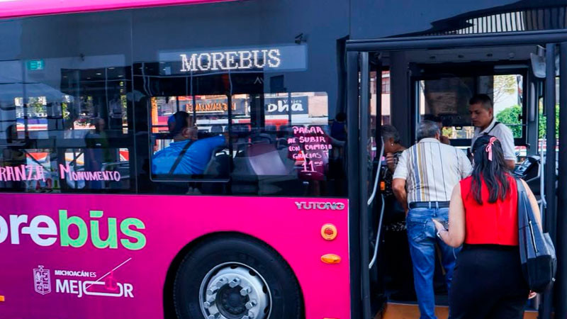 Obra de Morebús privilegia el paso del transporte público 