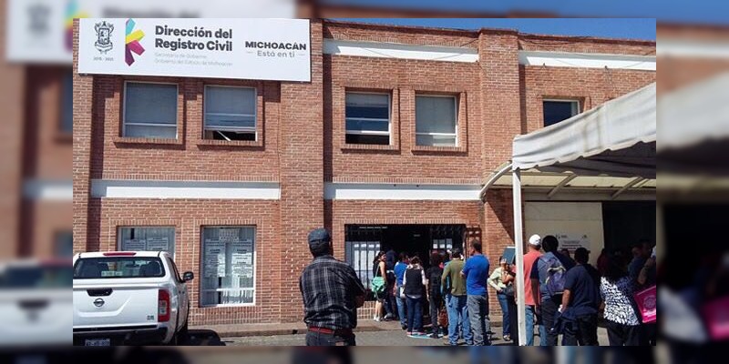 Trámites del Registro Civil, únicamente en oficialias  