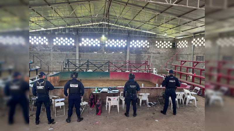 Desmantelan palenque clandestino en Lagunillas, Michoacán, tras denuncia ciudadana 