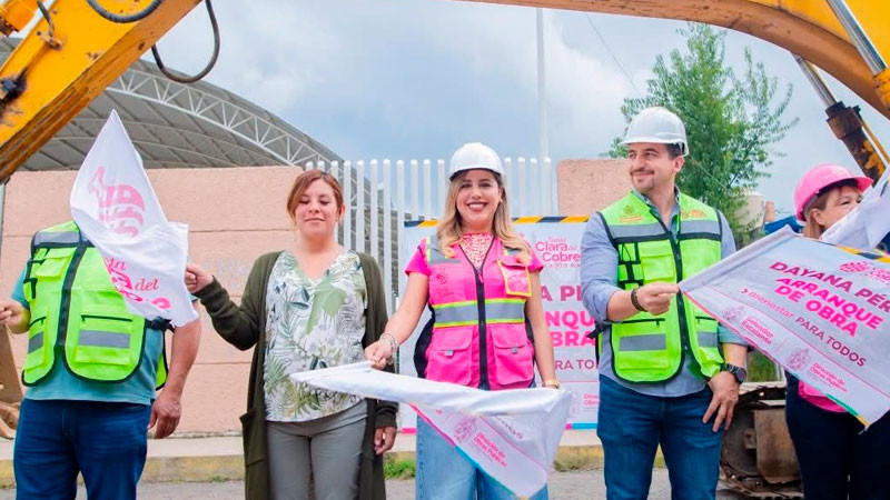 Dayana Pérez Mendoza encabeza arranque de obra integral en la calle Prolongación Hidalgo 