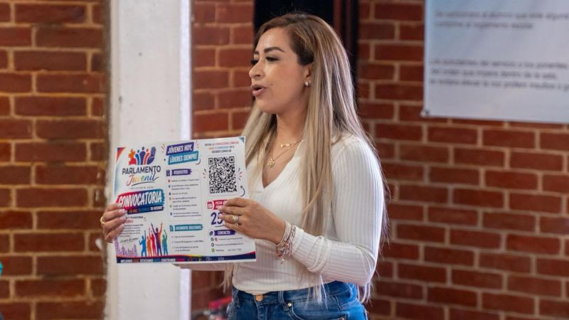 Impulsa Grecia Aguilar Mercado Parlamento Juvenil Incluyente en Zitácuaro 