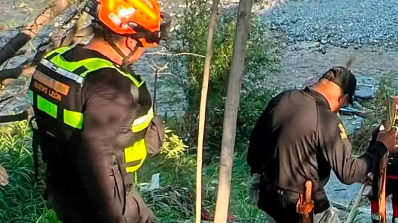 Localizan cadáver de menor arrastrado por la corriente en Nuevo León 
