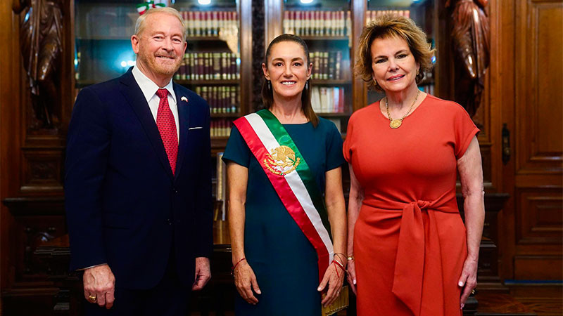 Embajador de EU en México destaca colaboración con Sheinbaum en mensaje de cumpleaños 