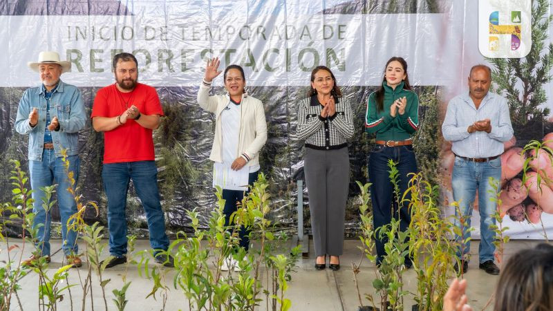 Entregan más de mil plantas frutales para huertos de traspatio en Hidalgo 