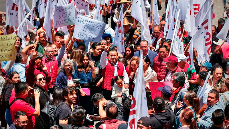 Aspirantes con políticos y funcionarios; Torres Piña con el pueblo: así fueron los registros de la 4T 