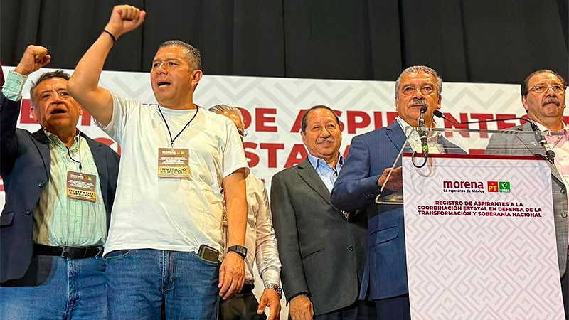 Liderazgos de todo Michoacán y el PT arropan el registro de Morón: JC Barragán 