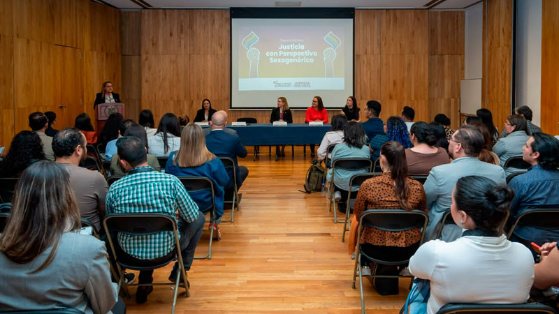 Refuerzan la impartición de justicia con perspectiva sexogenérica en Michoacán 