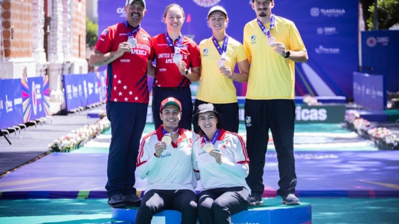 México gana oro y bronce por equipos mixtos en el Campeonato Panamericano de Tiro con Arco 