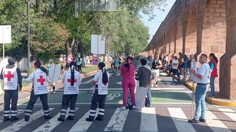 Más de mil corredores participan en la Carrera de la Cruz Roja en Morelia; reportan saldo blanco 