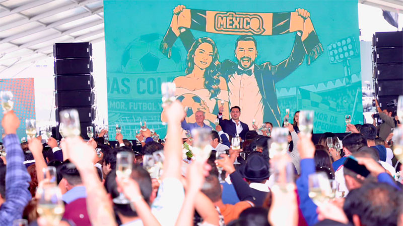 Se casan 174 parejas en el Méxicq Zona Fest 
