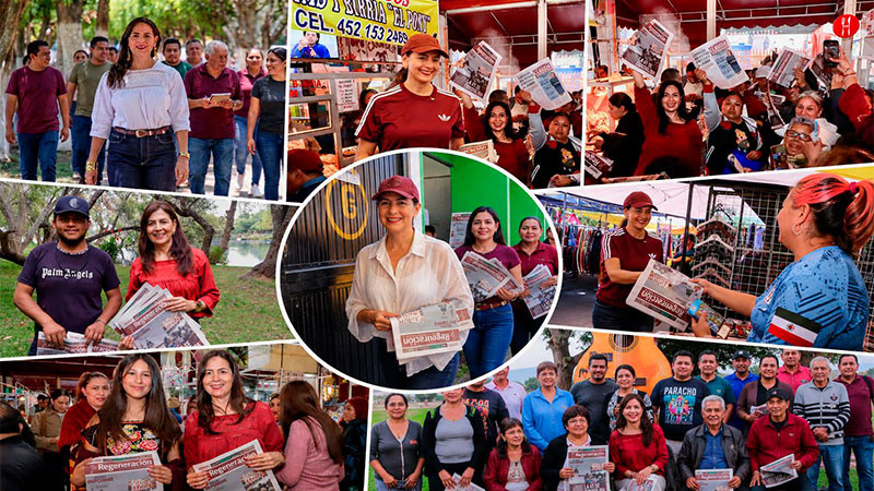 Gaby Molina fortalece brigadas en siete municipios de Michoacán 