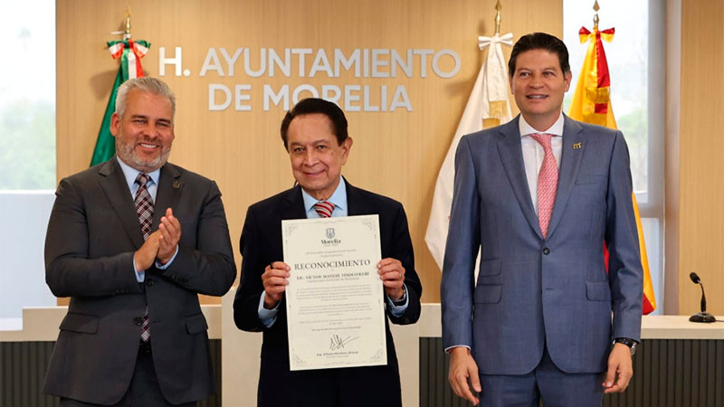 Conmemora Alfonso Martínez Alcázar 25 años del rescate del Centro Histórico de Morelia 