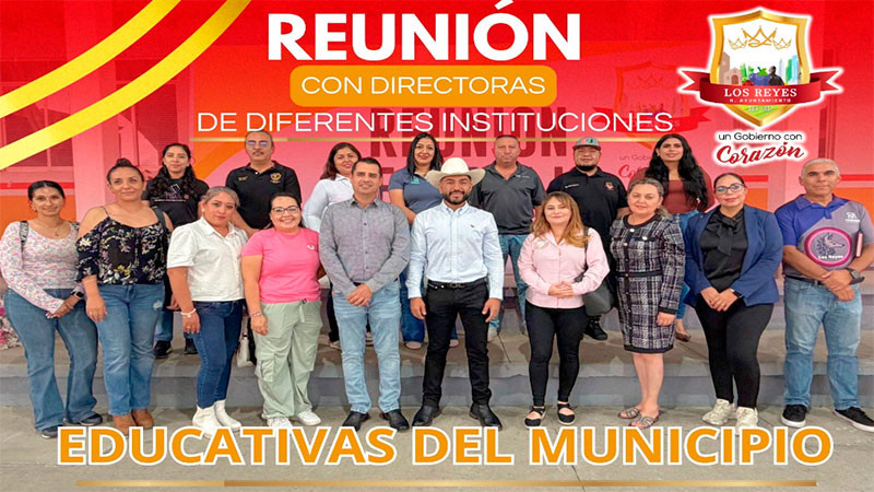 El futuro de Los Reyes se construye en las aulas; Humberto Jiménez fortalece lazos con el sector educativo  