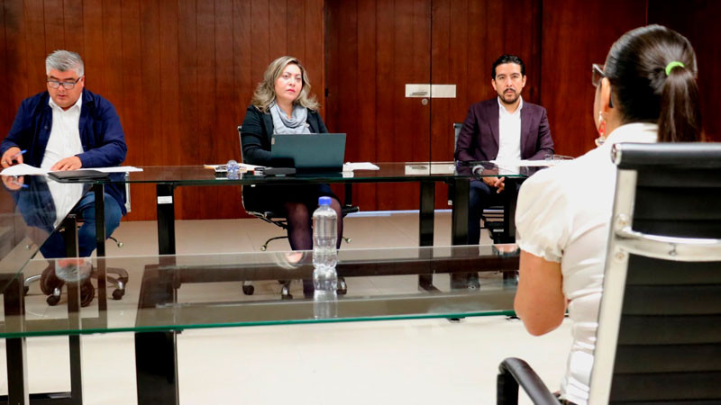 Comisión de Carrera Judicial realiza entrevistas para integrar la plantilla del nuevo Juzgado de Tarímbaro 