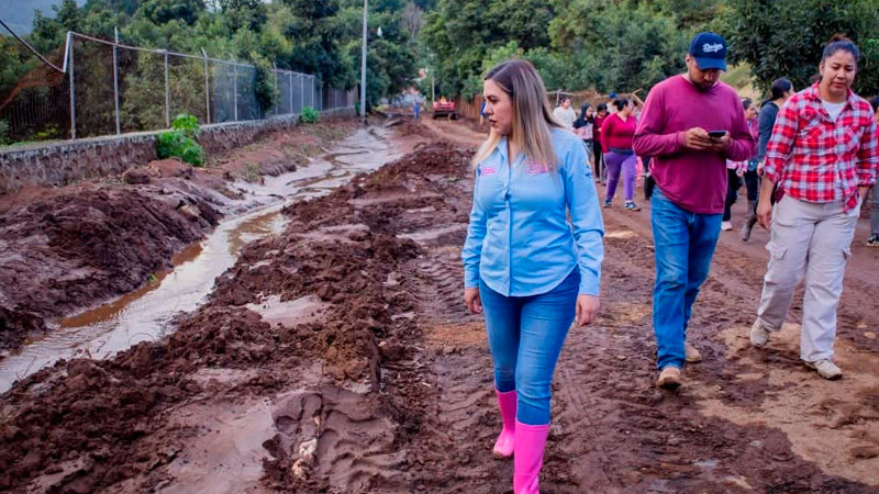 Dayana Pérez encabeza atención inmediata a familias afectadas por las lluvias en Jujucato 