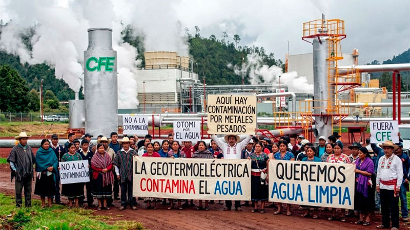 Comunidad de San Matías el Grande denuncia ante la CNDH presunta contaminación de la Geotermoeléctrica Los Azufres 