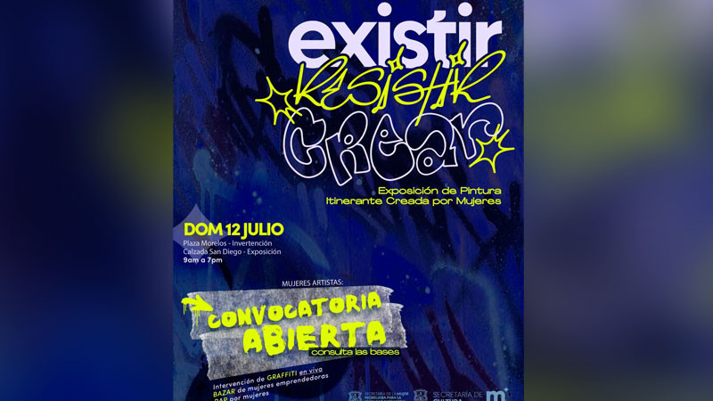 Semmujeris invita a artistas urbanas a sumarse a "Existir, Resistir y Crear" 