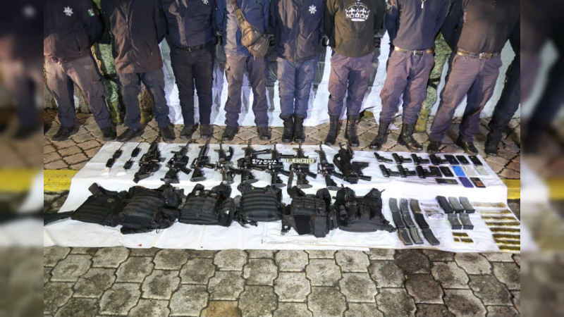 Vinculan a proceso a nueve sujetos de banda apócrifa de policías, detenidos en Zinapécuaro, Michoacán 