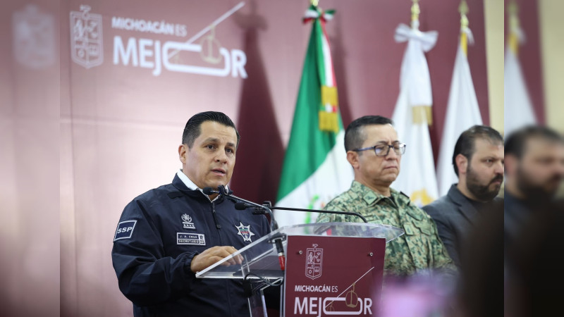 SSP Michoacán da contundentes golpes al crimen: fuera de las calles 61 presuntos delincuentes, cientos de kilos de estupefaciente y más de 7 mil cartuchos en solo un mes 