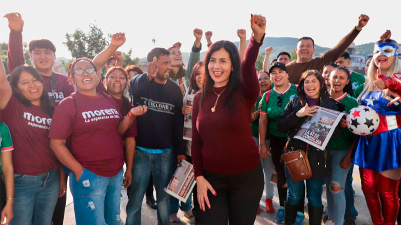 Gaby Molina llama a recibir y fortalecer en Michoacán a Claudia Sheinbaum 