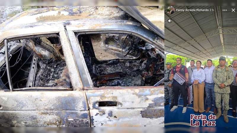 Ataque con bombas molotov deja tres taxis incendiados en Apatzingán, Michoacán: alcaldesa Fanny Arreola presume en redes “Ferias de la paz” 