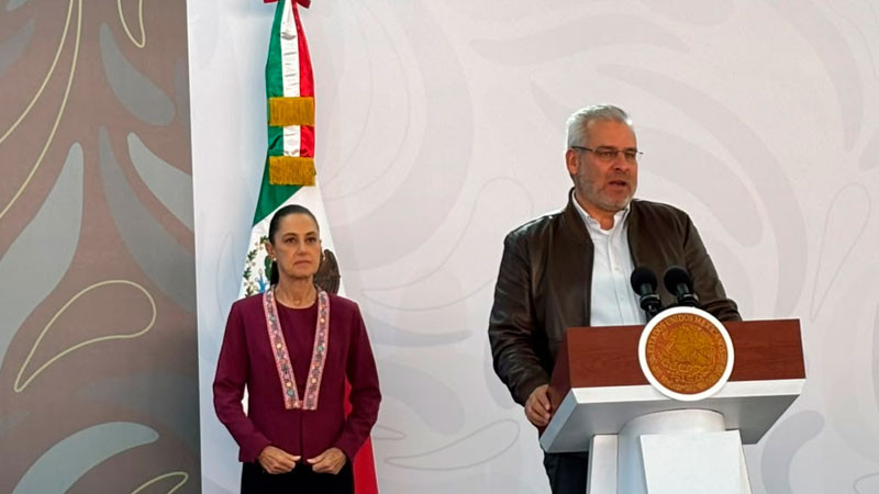 No estamos solos, Michoacán tiene el respaldo de la presidenta: Bedolla 
