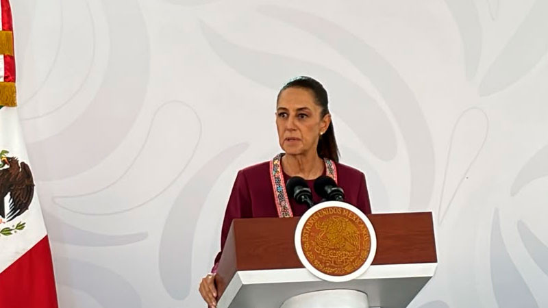 Acabar con la extorsión, objetivo de seguridad en Michoacán, sostiene Sheinbaum 