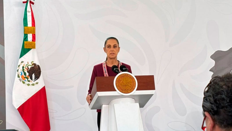 No hay temor de visitar Michoacán, afirma Sheinbaum 