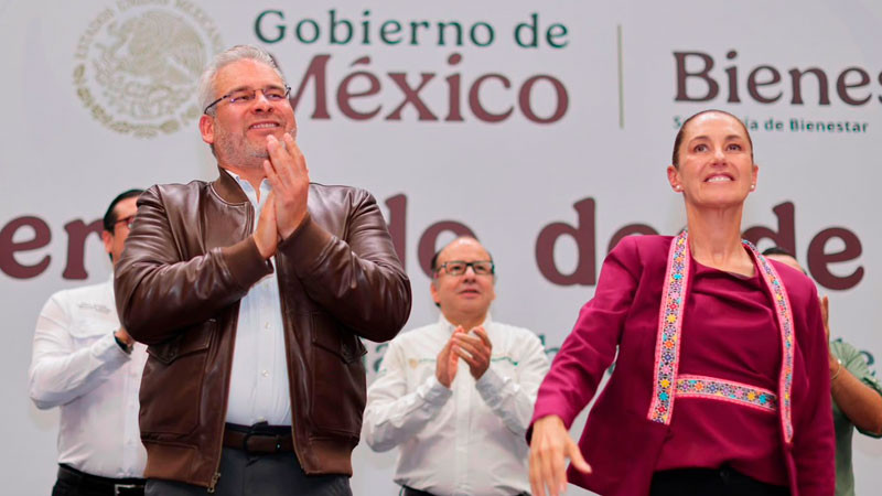 Bedolla y Sheinbaum destacan labor de Servidores de la Nación en proceso de transformación 
