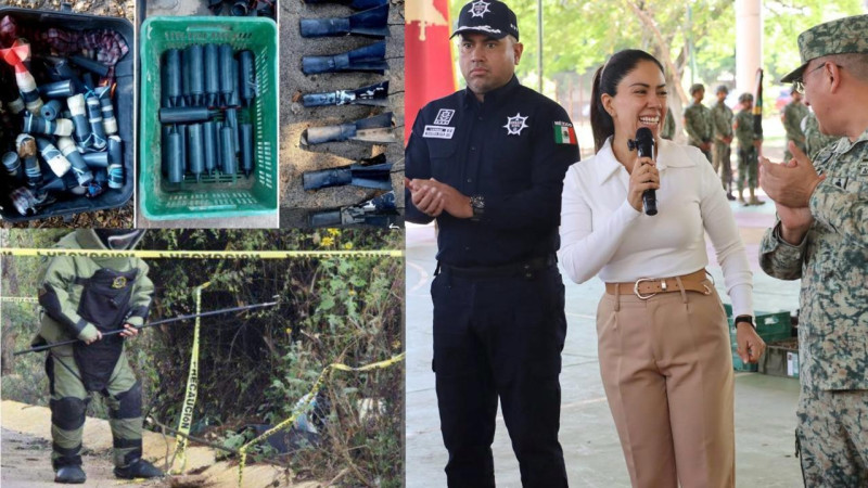 Con Fanny Arreola, Apatzingán, Michoacán, se convierte en un campo minado; Ejército asegura casi tres explosivos al día y desactiva más de 620 en menos de un año 