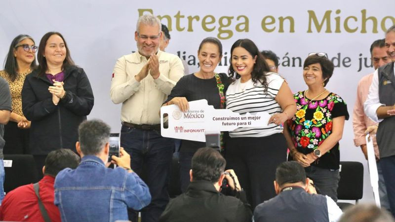 Bedolla y Sheinbaum proyectan histórica entrega de 83 mil viviendas en Michoacán 