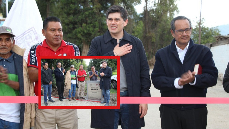 Toño Ixtláhuac fortalece el desarrollo de la zona rural con más infraestructura en Zitácuaro 