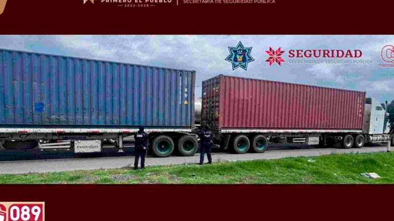 Autoridades frustran robo de cargamento de más de 60 toneladas de vino sobre la México-Tuxpan 