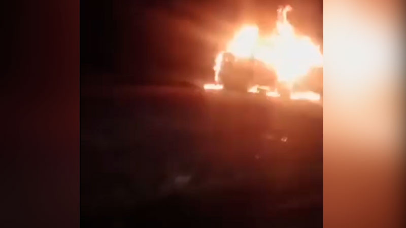 Se incendia vehículo en la Morelia-Zinapécuaro en el municipio de Tarímbaro, Michoacán  