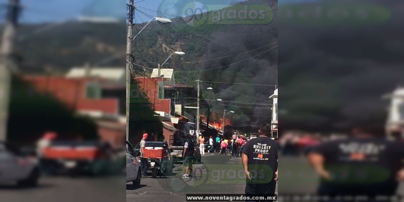 Se incendia vivienda en Uruapan, Michoacán - Foto 1 
