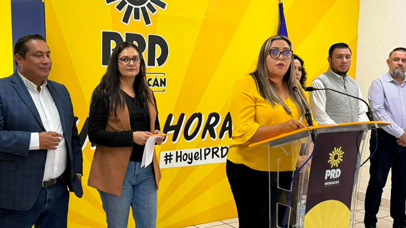 Inversión debe venir acompañada de seguridad para que las familias michoacanas vivan en paz: PRD Michoacán 