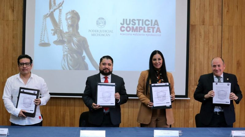 Con firma de convenio, fortalecen Tribunal de Disciplina Judicial y Fiscalía Anticorrupción coordinación para combatir la corrupción 