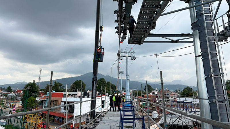 Avanza mantenimiento del teleférico de Uruapan; operará con normalidad a partir del 12 de julio 