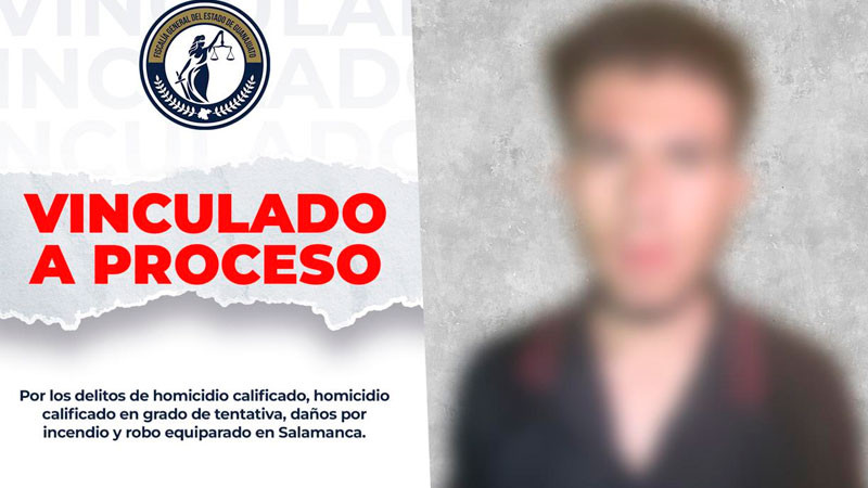 Capturan y vinculan a proceso a presunto responsable de ataque e incendio en billar de Salamanca 