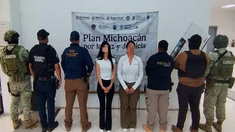 Detienen en Tingambato, Michoacán a 2 mujeres con orden de aprehensión por presunto homicidio 
