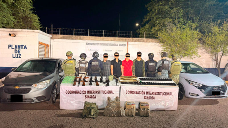 Abaten a presunto jefe de plaza y detienen a cuatro integrantes de célula delictiva en Sinaloa 