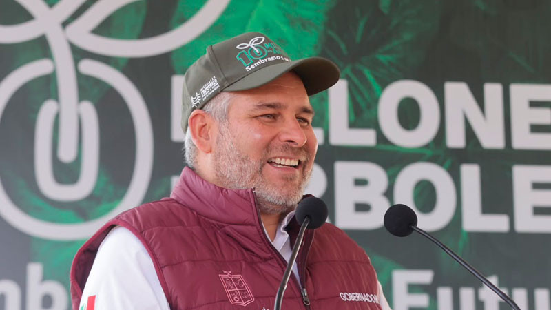 Michoacán referente en cuidado ambiental; plantarán 2.5 millones de árboles en la cuenca del lago de Pátzcuaro: Bedolla 