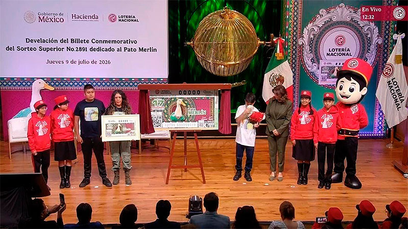 Pato Merlín protagoniza billete conmemorativo de la Lotería Nacional 
