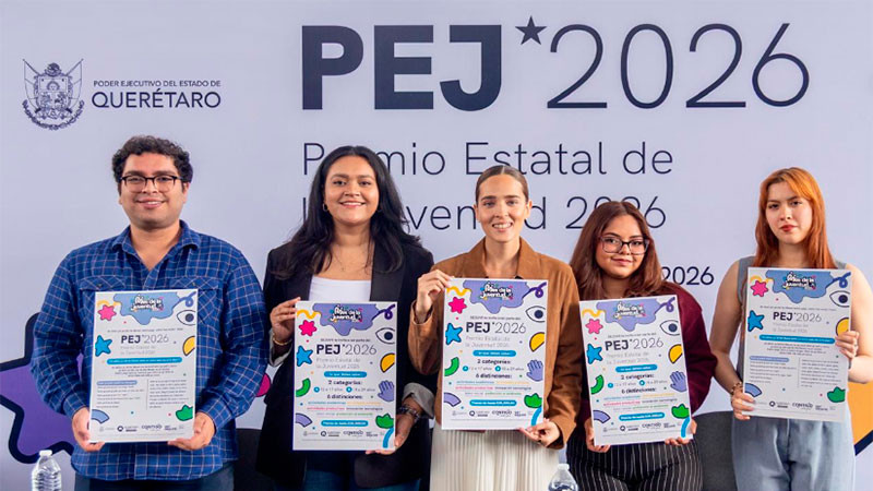 Lanza Sejuve Querétaro convocatoria para el Premio Estatal de la Juventud 2026 