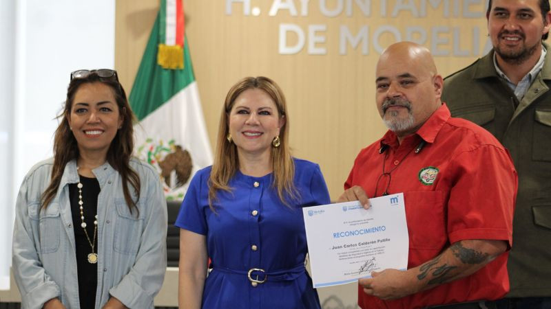 Gobierno de Morelia apuesta al desarrollo laboral; entrega constancias de Hombres al 1000x10 