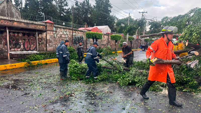 Atienden Brigadas Municipales reportes por lluvias de este viernes 