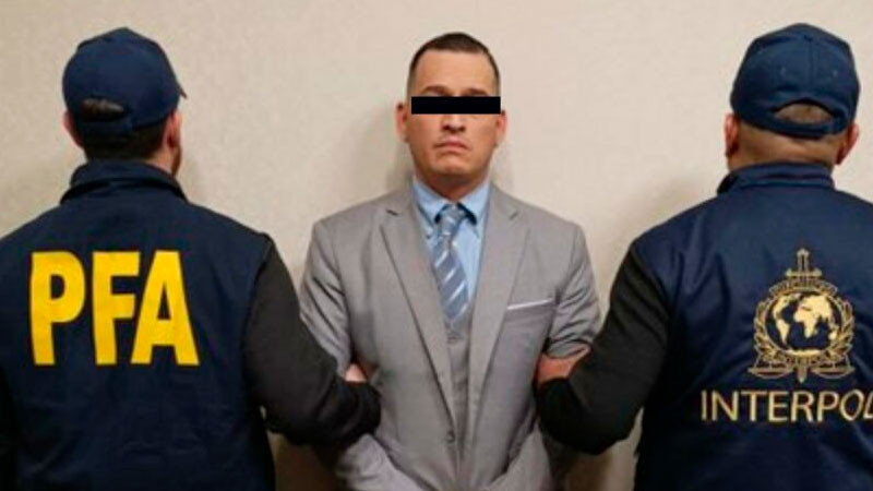 Cae en Argentina un mexicano buscado por la Interpol; es señalado por delincuencia organizada 